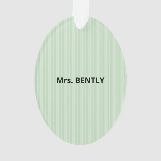 Religieuze leraar Dank je, Apple Ornament (achterkant)