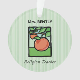 Religieuze leraar Dank je, Apple Ornament