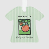 Religieuze leraar Dank je, Apple Ornament (voorkant)