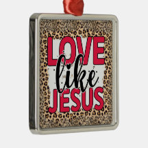 Religieuze liefde zoals Jezus ornament