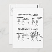 Religieuze logica briefkaart (Voorkant / Achterkant)