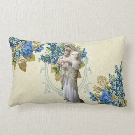 Religieuze Maagd Maria Baby Jezus Lam Bloemstuk Kussen