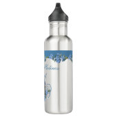 Religieuze Maagd Maria Blauwe Bloem 24 oz. Waterfles (Rechts)