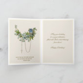 Religieuze Maagd Maria bloemenpeetmoeder Kaart (Binnen)