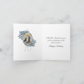 Religieuze  Maagd Maria Bloemenrozenkrans Kaart (Binnen)