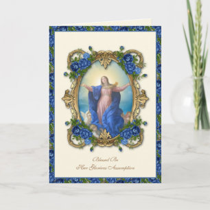 Religieuze Maagd Maria Bloemstuk Katholieke Tenhem Kaart