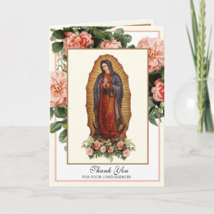 Religieuze Maagd Maria Guadalupe Katholieke Uitvaa Kaart