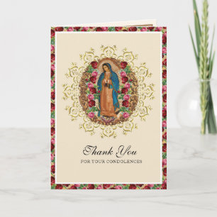 Religieuze Maagd Maria Guadalupe Katholieke Uitvaa Kaart