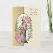 Religieuze Maagd Maria Jezus condoleance Dank u Bedankkaart (Voorkant)