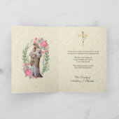 Religieuze Maagd Maria Jezus condoleance Dank u Bedankkaart (Binnen)