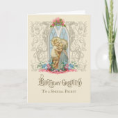 Religieuze Maagd Maria Jezus Katholieke Priester Kaart (Voorkant)