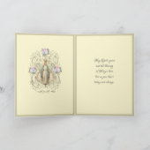 Religieuze Maagd Maria Jezus Katholieke Rozen Feestdagen Kaart (Binnen)