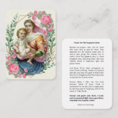 Religieuze Maagd Maria Jezus vagevuur gebeden Plaatskaartje (Voorkant / Achterkant)