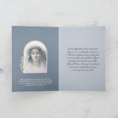 Religieuze Maagd Maria Katholieke condoleance Kaart (Binnen)