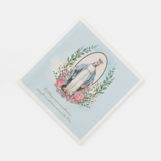 Religieuze  Maagd Maria Katholieke Floral Cla Servet (Hoek)