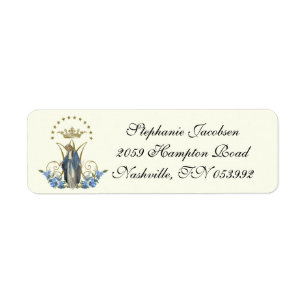 Religieuze  Maagd Maria Katholieke Floral Etiket