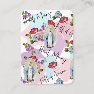 Religieuze maagd Maria katholieke gebeden Memorare Plaatskaartje