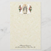 Religieuze Maagd Maria  katholieke Rozen (Voorkant)