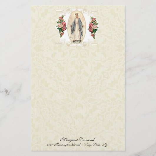 Religieuze Maagd Maria katholieke Rozen (Voorkant)