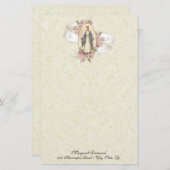 Religieuze Maagd Maria  katholieke Rozen (Voorkant / Achterkant)