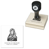 Religieuze Maagd Maria Onbevlekt Hart Rubberstempel (Gestempeld)