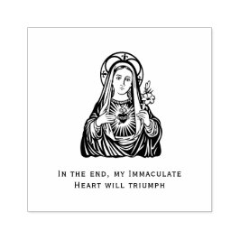Religieuze Maagd Maria Onbevlekt Hart Rubberstempel