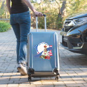 Religieuze Maagd Maria Rozen Fatima Vlag Sticker (Koffer Insitu)