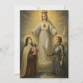 Religieuze Maagd Maria St. Therese Jeanne d'Arc Kaart (Voorkant)