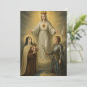 Religieuze Maagd Maria St. Therese Jeanne d'Arc Kaart (Staand voorkant)