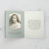 Religieuze Maagd Maria Sympathie Vader Condoleance Kaart (Binnen)