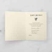 Religieuze Maagd Maria Vlag Verjaardagsgebed Kaart (Binnen)