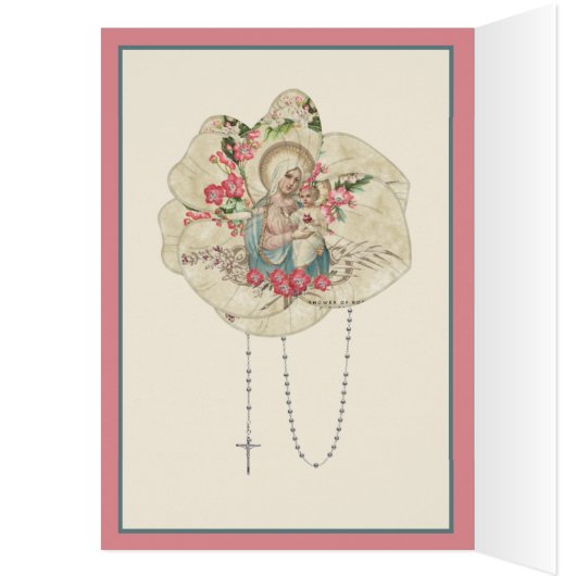  Religieuze Maagd Mary Baby Jezus (Binnen (Links))