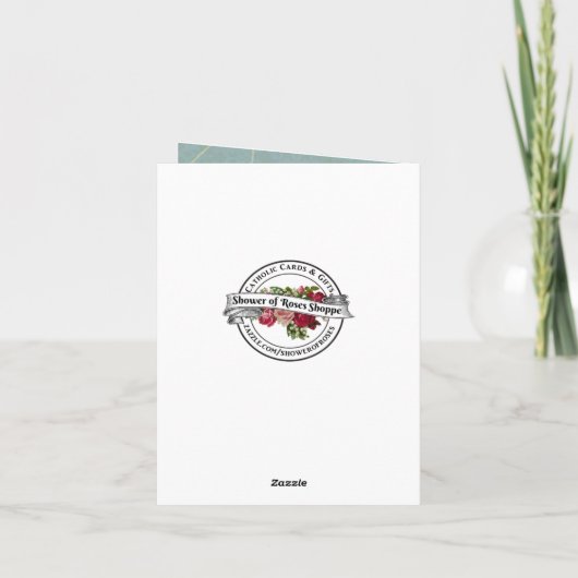 Religieuze  Maagd Mary Child Jesus Kaart (Achterkant)