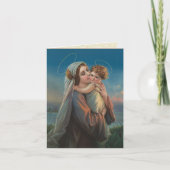 Religieuze  Maagd Mary Child Jesus Kaart (Voorkant)