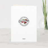 Religieuze Maagd Mary Fatima  Floral Card Kaart (Achterkant)