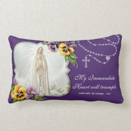Religieuze maagd Mary Fatima Rosary katholiek Kussen