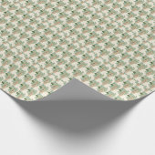 Religieuze Maagd Mary Floral Elegant Cadeaupapier (Hoek)