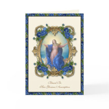 Religieuze Maagd Mary Floral-katholieke veronderst