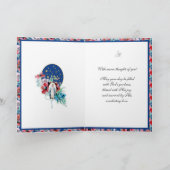 Religieuze maagd Mary Friendship Rosary katholiek Kaart (Binnen)