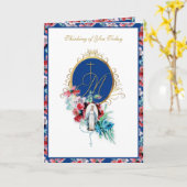 Religieuze maagd Mary Friendship Rosary katholiek Kaart (Gele Bloem)