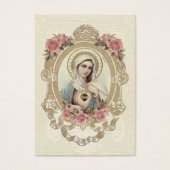  Religieuze Maagd Mary Funeral Katholiek Visitekaartje (Voorkant)