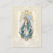 Religieuze maagd Mary Funeral Prayer Plaatskaartje (Voorkant)