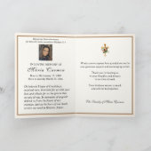 Religieuze maagd Mary Guadalupe katholieke begrafe Kaart (Binnen)