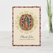 Religieuze maagd Mary Guadalupe katholieke begrafe Kaart (Voorkant)
