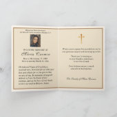 Religieuze maagd Mary Guadalupe katholieke begrafe Kaart (Binnen)