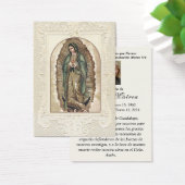 Religieuze maagd Mary Guadalupe katholieke begrafe Visitekaartje (Bureau)