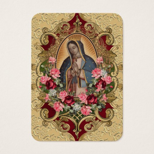 Religieuze maagd Mary Guadalupe katholieke begrafe Visitekaartje (Voorkant)
