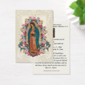 Religieuze maagd Mary Guadalupe katholieke begrafe Visitekaartje (Bureau)