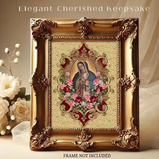 Religieuze maagd Mary Guadalupe katholieke begrafe Visitekaartje