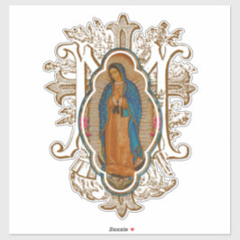 Religieuze Maagd Mary Guadalupe Spaans Zelfklever Sticker